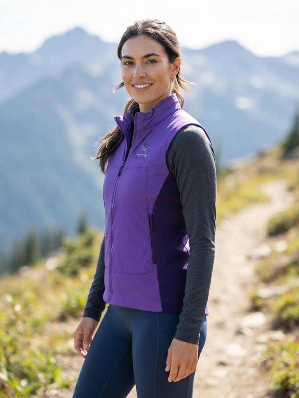 Arc'teryx Atom SL Insulated Purple Vest Women's Lightweight Activewear Sz Medium